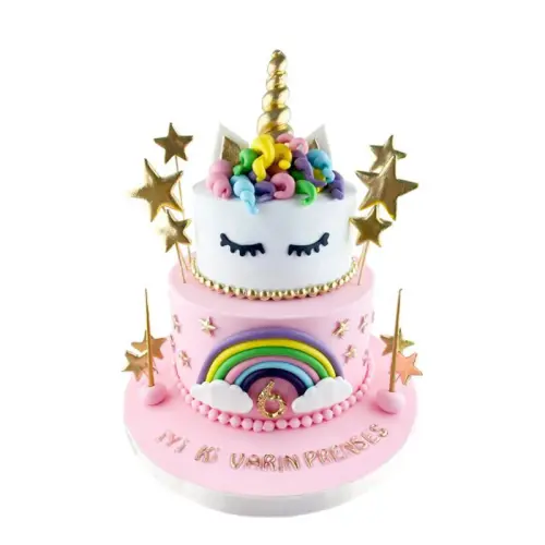 Rakamlı Unicorn Doğum Günü Pastası