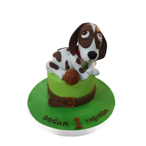 Sevimli Köpek Doğum Günü Pastası
