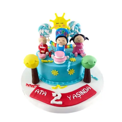 Pepee ve Arkadaşları Doğum Günü Pastası