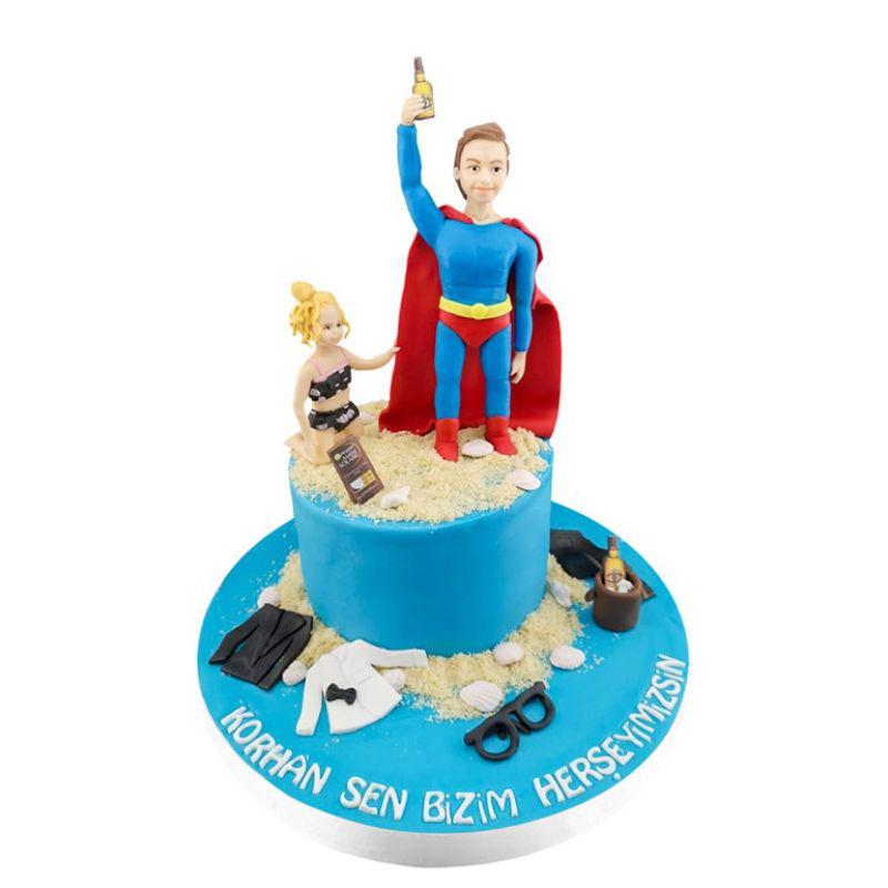 Super Baba Doğum Günü Pastası