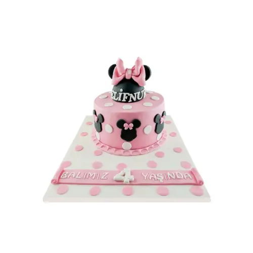 Tokalı Minnie Mouse Butik Pasta