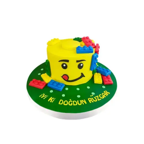 Lego Temalı Butik Pasta