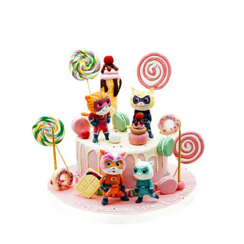 Super Kitties Doğum Günü Pastası