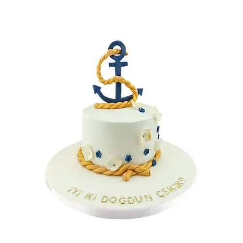 Denizci Çapası Doğum Günü Pastası