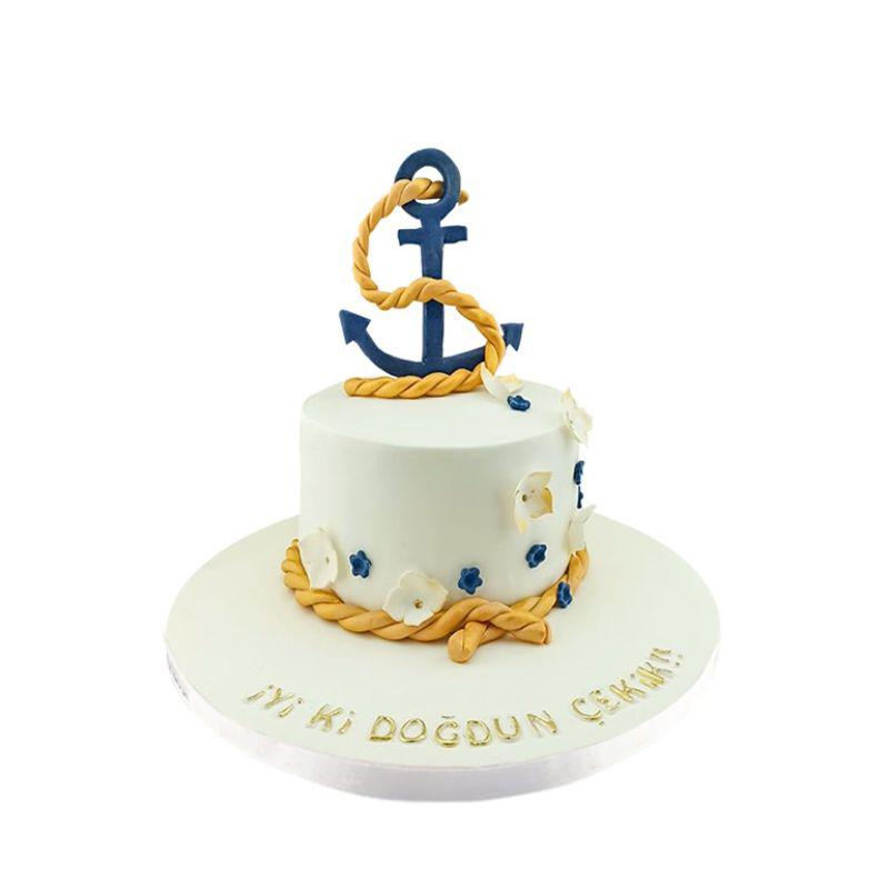 Denizci Çapası Doğum Günü Pastası