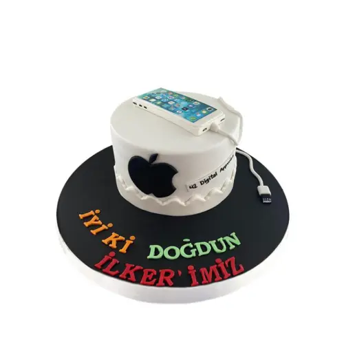 Apple Yazılımcısı Doğum Günü Pasta