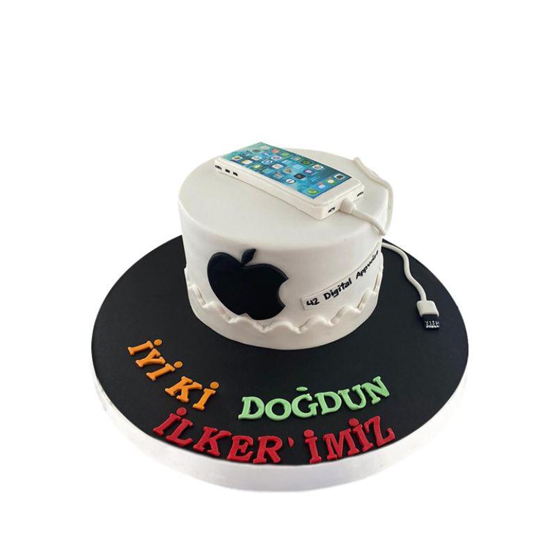 Apple Yazılımcısı Doğum Günü Pasta