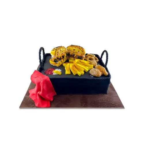 Hambuger Temalı Butik Pasta