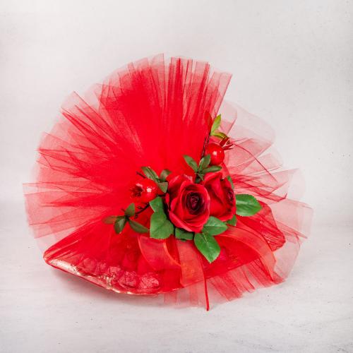 Kırmızı Gül Tepsi Çikolata