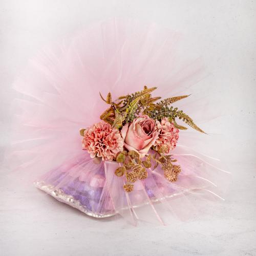 Pembe Gül Tepsi Çikolata