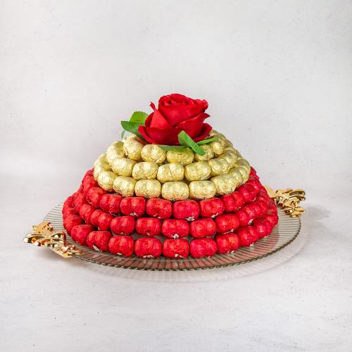 Tek Gül Tepsi Çikolata