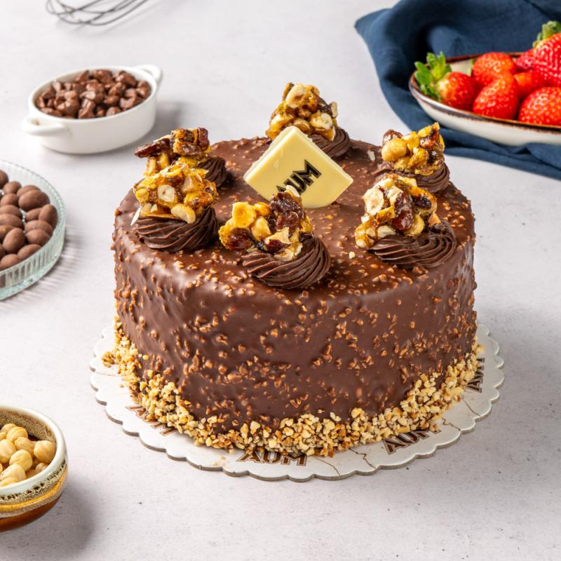 Krokanlı Çikolatalı Pasta